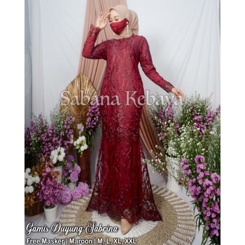 Gamis Tulle  Tingkat tulle Dress Pesta  Gamis Tingkat Mutiara