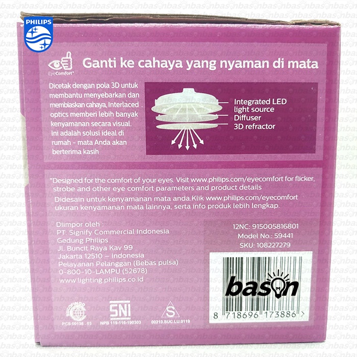 PHILIPS Meson 59441 Multipack 3.5W 3 inch D80 - isi 3 buah LED Downlight