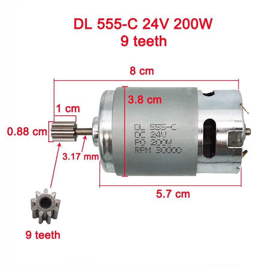 Gearbox Mobil Aki 12 Volt Mobilan Anak / Gear Box Mobil Aki / Dinamo Gearbox 12v 550