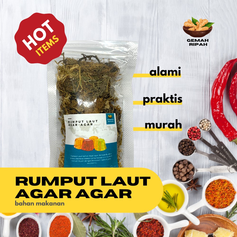 

Rumput Laut Kering Premium Bahan Agar Agar Rumput Laut Basah Bahan Kue Dan Roti Bahan Makanan