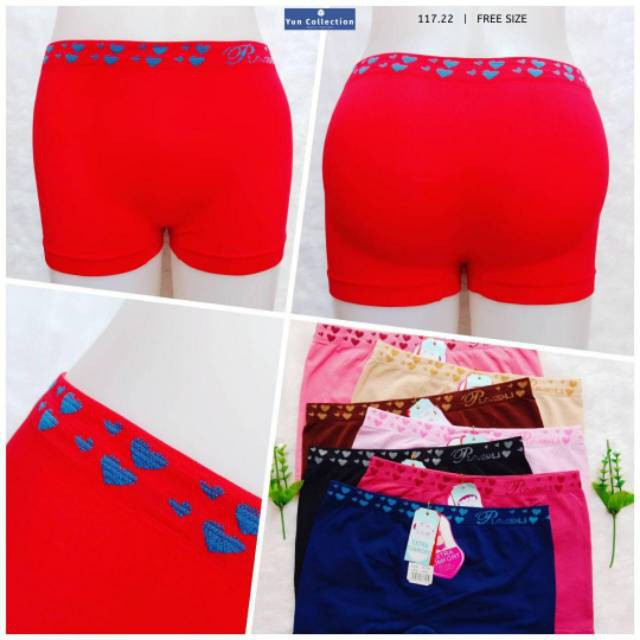 Celana Dalaman Wanita Hotpants Cd Cewek Segiempat Boxer Wanita Rajut Strech Jumbo XXL Celana Dalam