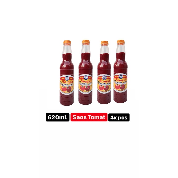 

Saos/Saus Tomat 600 mL ( Sumber Jaya ) - Multipack 4 pcs
