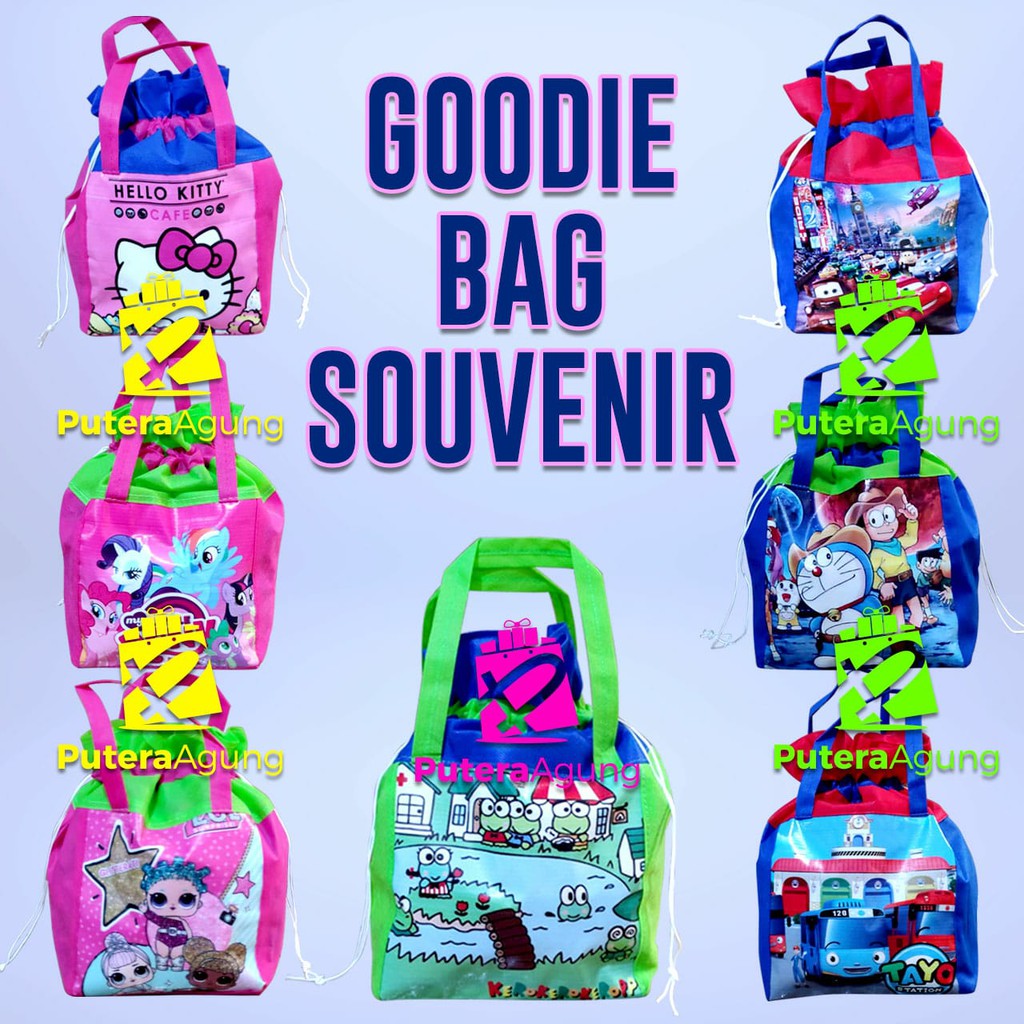 

[TAS GOODIE BAG] TAS SOUVENIR KARAKTER HADIAH ULANG TAHUN