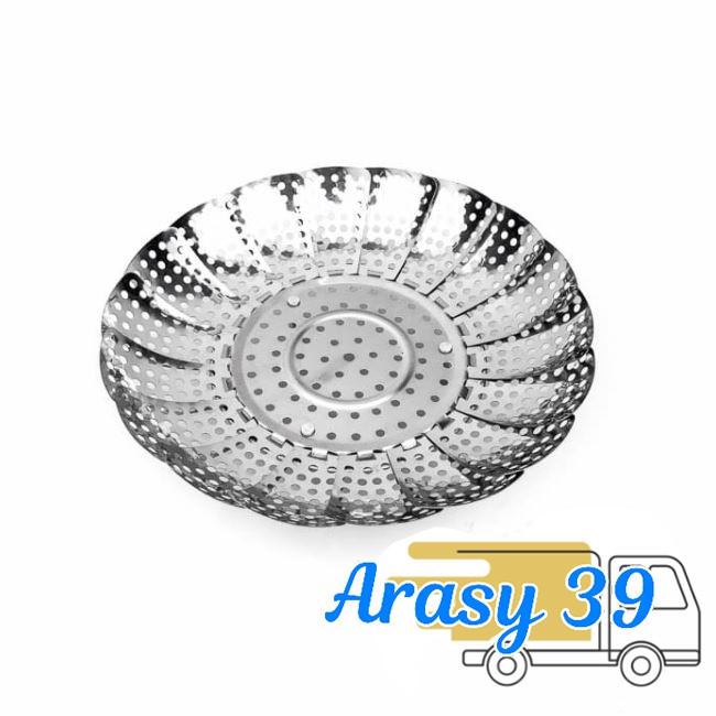 Kukusan lipat stainless multifungsi / keranjang buah