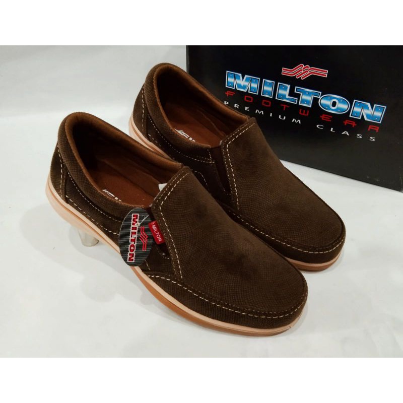 SEPATU PANTOFEL CASUAL MILTON VAZIO TERLARIS  SANTAI KERJA PRIA