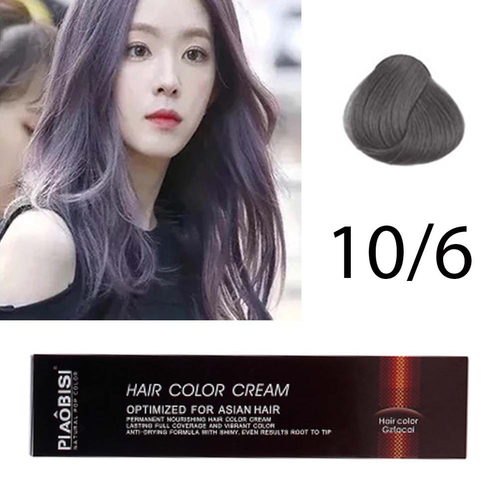 PIAOBISI 10.6 VIOLET ASH BLONDE color cream / pewarna cat rambut