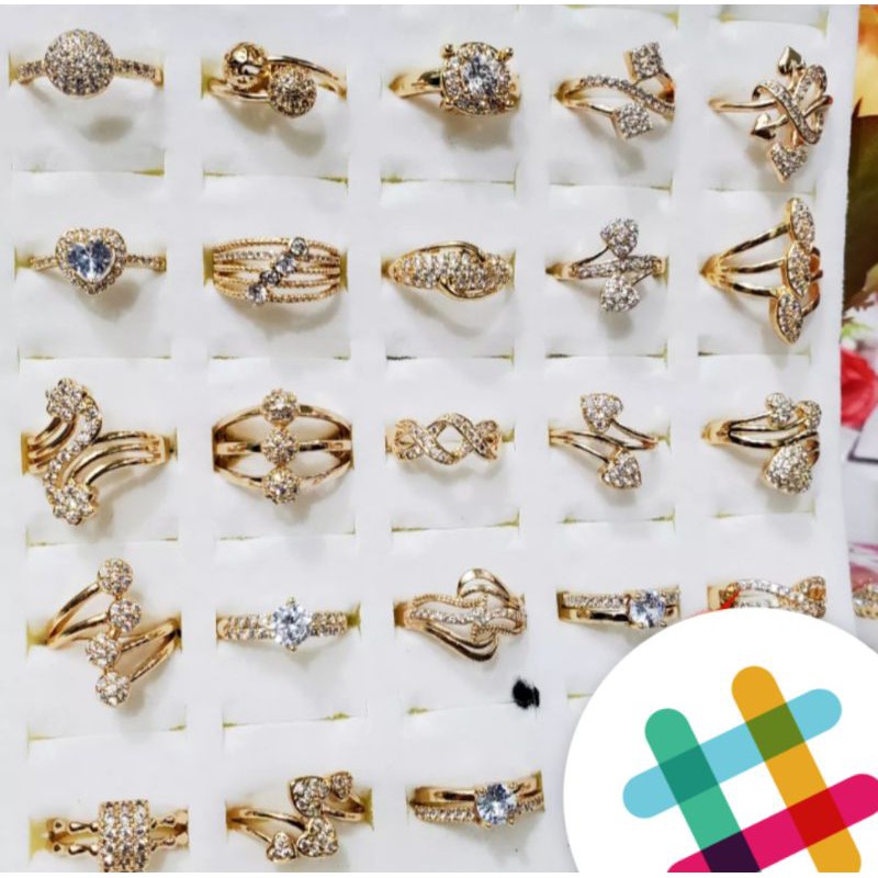 Cincin Permata Xuping 24K Murah Meriah OBRAL