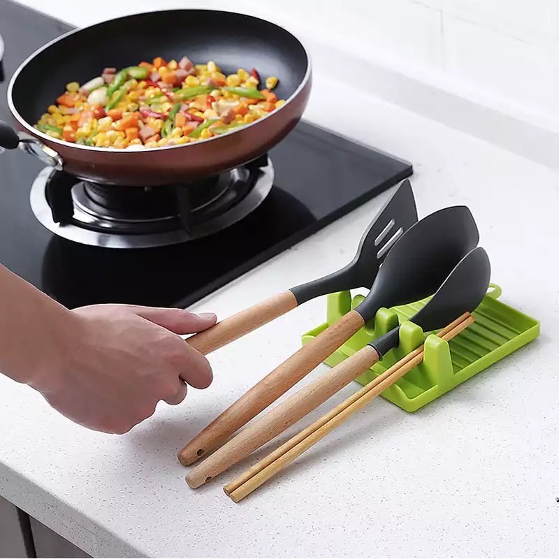 PROMO Tatakan Spatula - Spatula Stand - Rak untuk Spatula Dan Tutup Panci