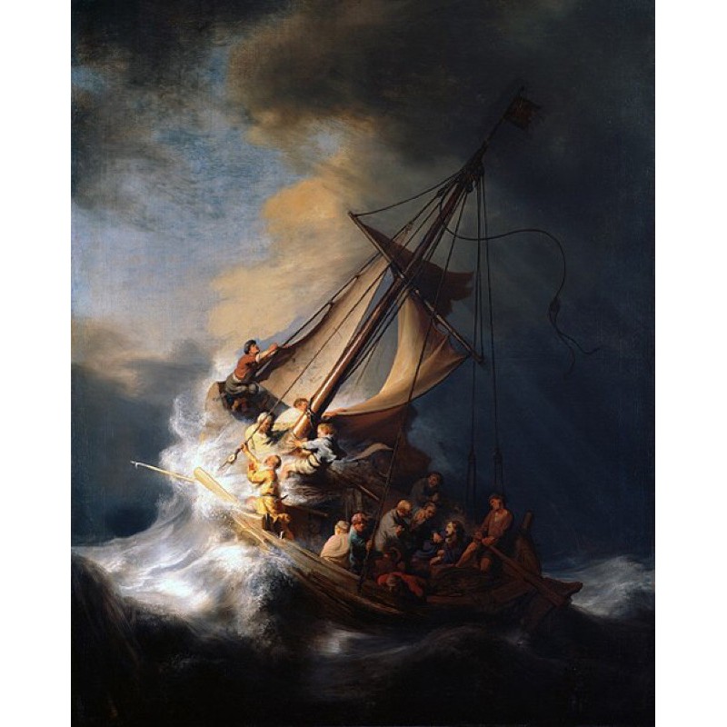 

Lukisan Rembrandt Storm on the Sea of Galilee Painting