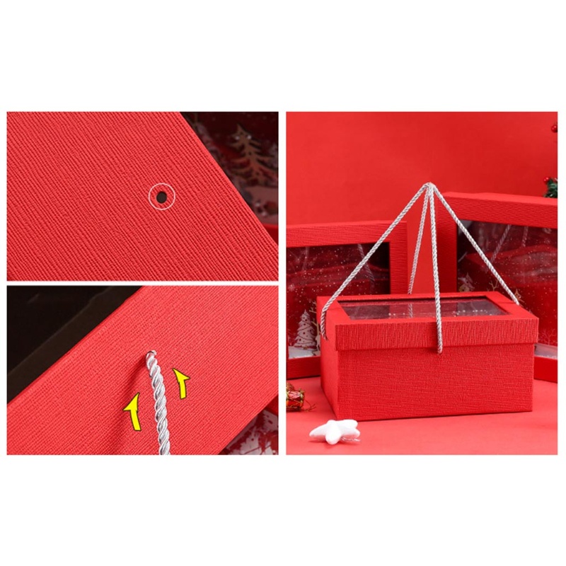 Zzz Kotak Kertas Motif Ukiran Rusa / Kepingan Salju / Pohon Natal 3D Untuk Kemasan Permen / Hadiah