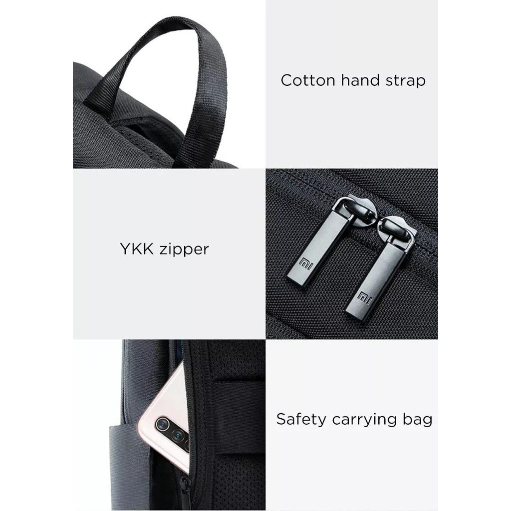 XIAOMI Mi Classic Business Backpack 2 - 18L Large Capacity - JDSW02RM - Tas Ransel Xiaomi Waterproof