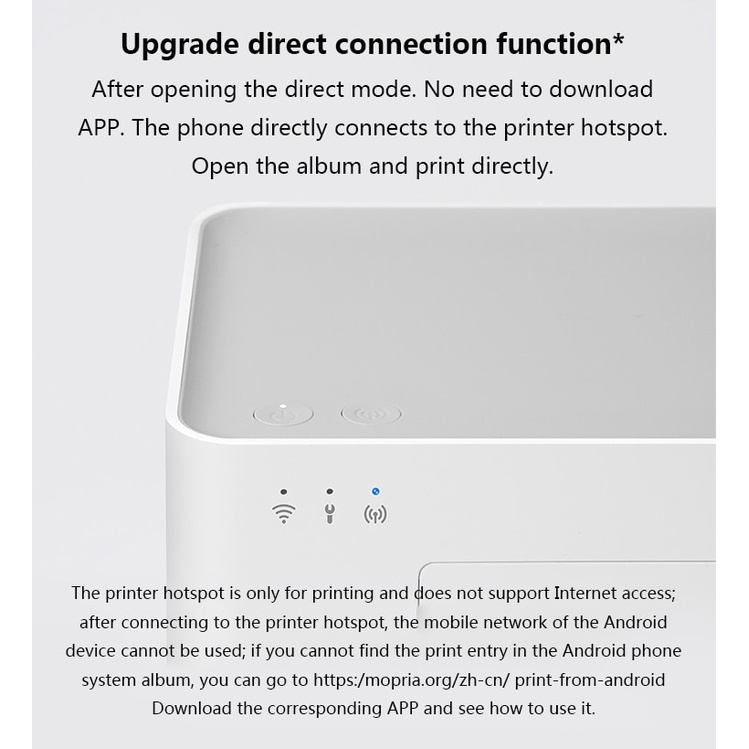 MIJIA Wireless Photo Printer 1S - Smart Color Printer 2nd Generation