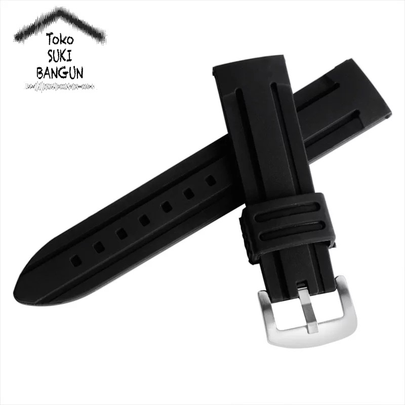 TALI JAM 28mm Rubber Big Strip EMBOSS Watch Band Strap