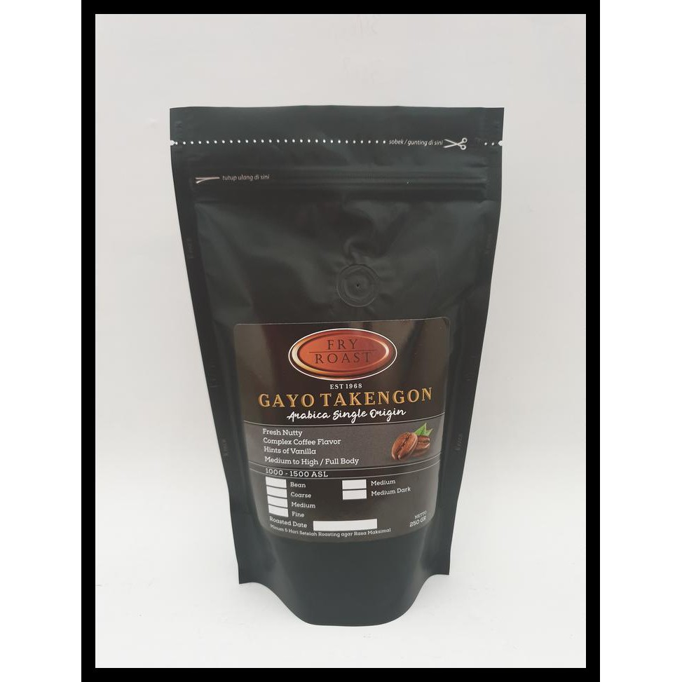 

DISKON! KOPI ARABIKA ACEH GAYO (BIJI/BUBUK) 250 GRAM
