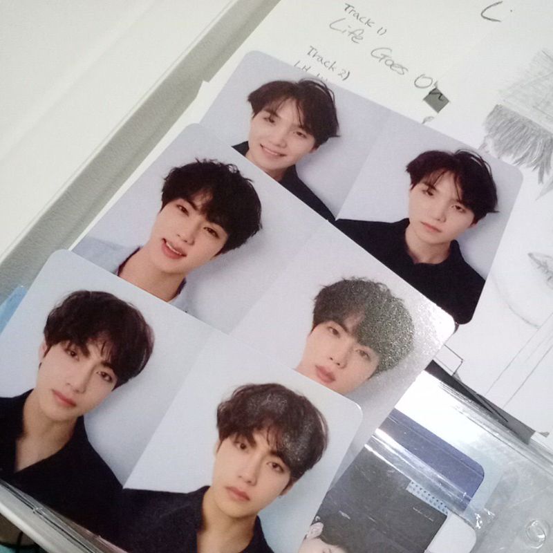 Photocard official tear r pc dilan suga, kth, jin