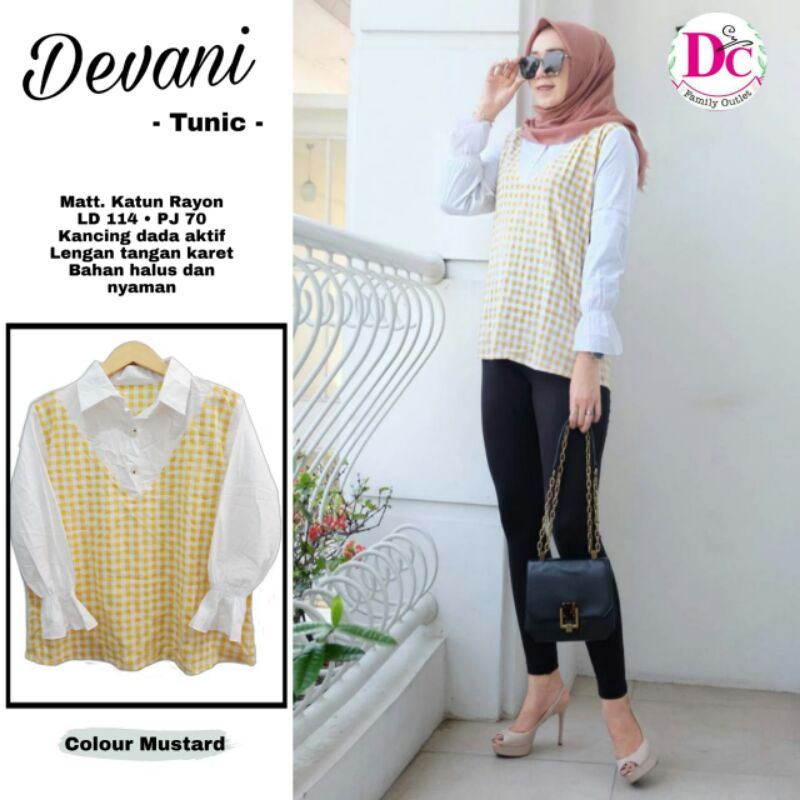 DEVANI Tunik Bahan Rayon HalusII DC