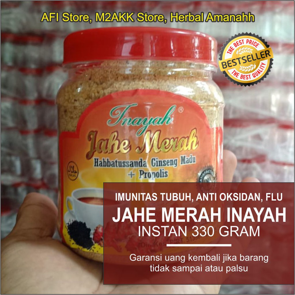 

Jahe Merah Instan / Jahe Merah / Jahe Merah Inayah / Jahe Merah 250g