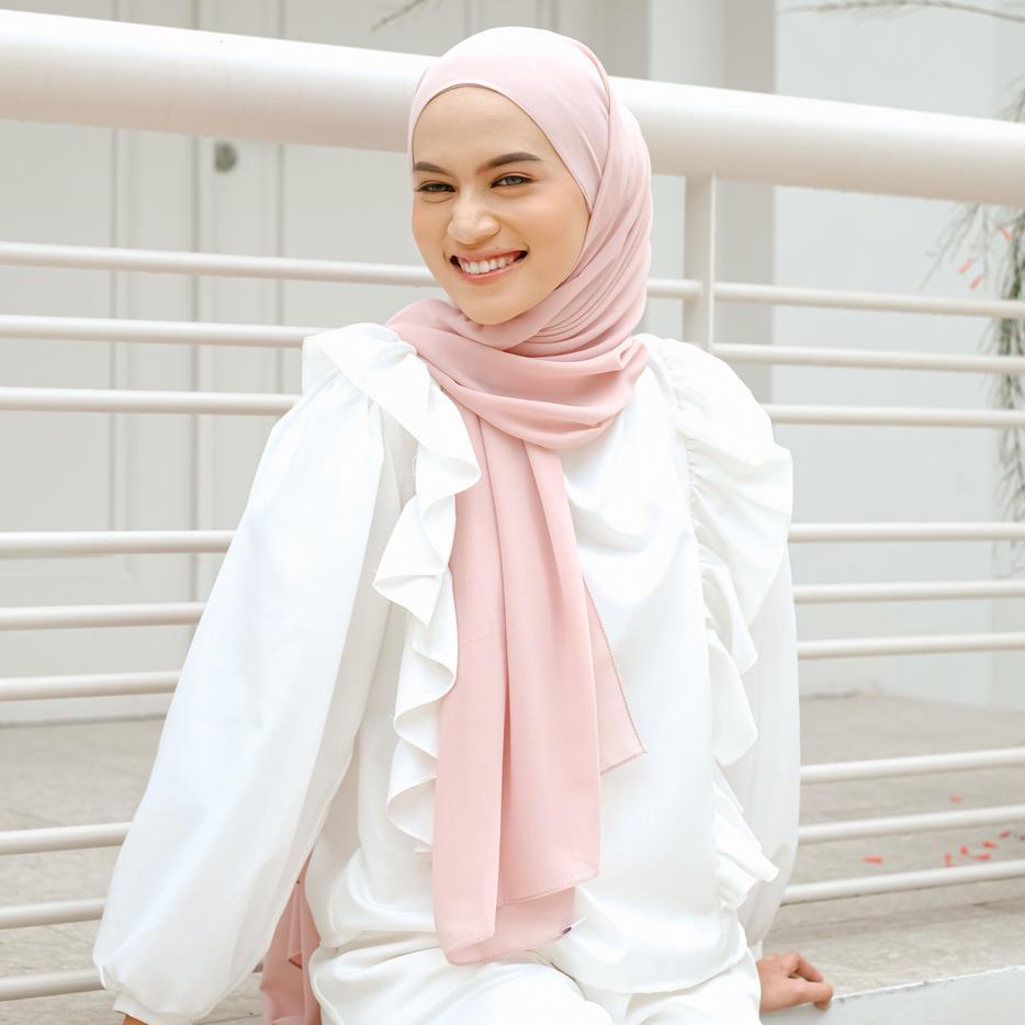 Lozy Hijab - Bawal Shawl ( Pashmina Ceruty Babydoll )-Soft Candy