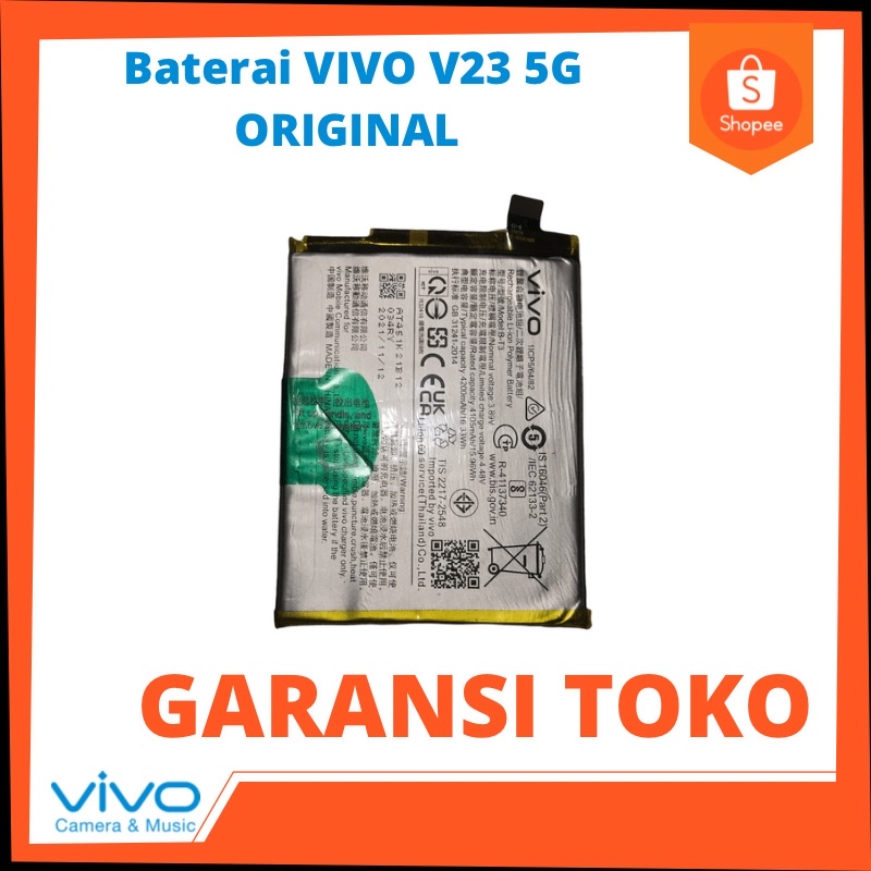 baterai VIVO V23 5G ORIGINAL