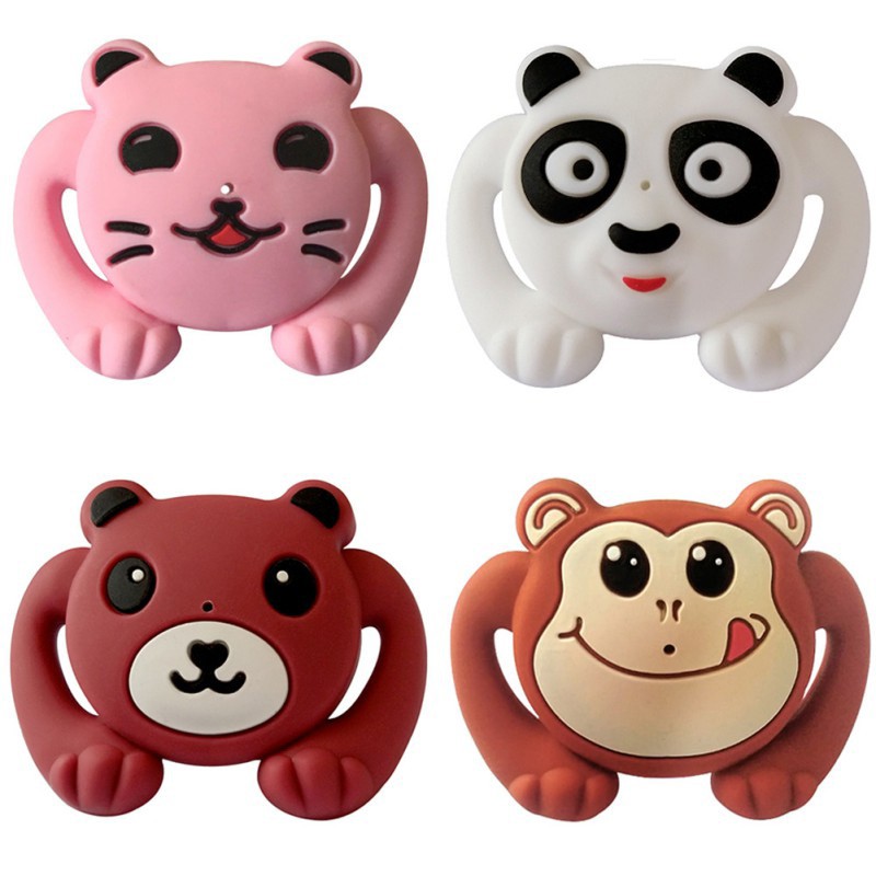Iu Dot / Empeng Bahan Silikon Motif Kartun Beruang Untuk Bayi-1
