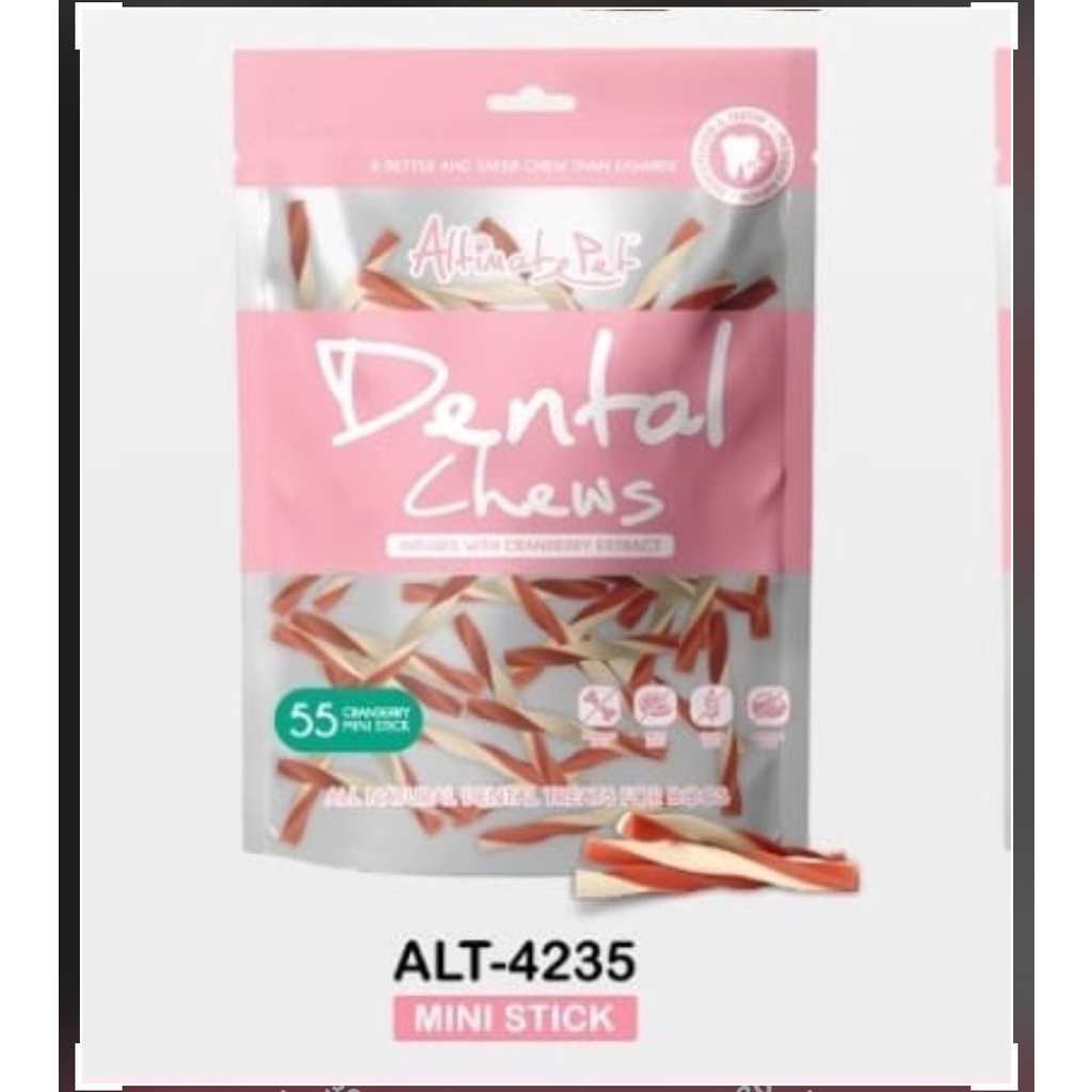 Altimate Pet Dental Chews CRANBERRY 150GR Gigitan Anjing