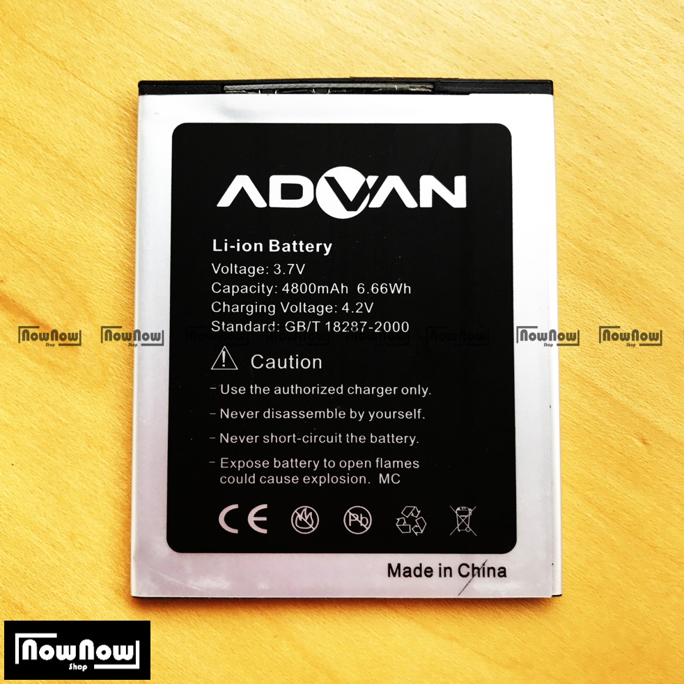 Baterai Advan Vandroid S4D Original Double Power Batre Batrai Battery HP