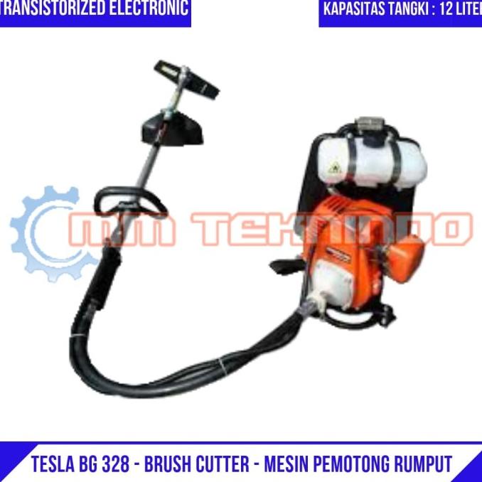 Tesla BG 328 - Brush Cutter - Mesin Pemotong Rumput Gendong ( 2 TAK ) termurah