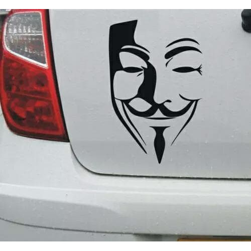 ANYNOMOUS HACKER STICKER CUTTING MOBIL MOTOR UKURAN BEBAS Elegan