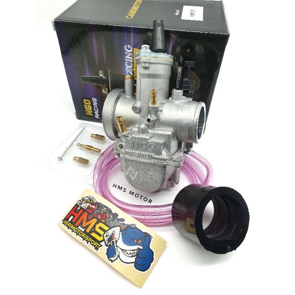 Karburator Karbu Pwk Kotak 24 26 28 30 32 34 NGO Black Hitam Silver Setingan Mudah-8