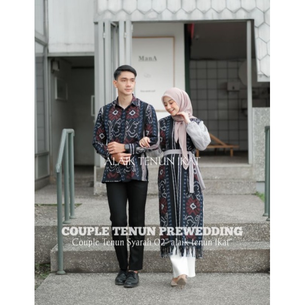 Couple Tenun Syarah 02 Alaik Tenun Ikat - DRESS TENUN - KEMEJA TENUN