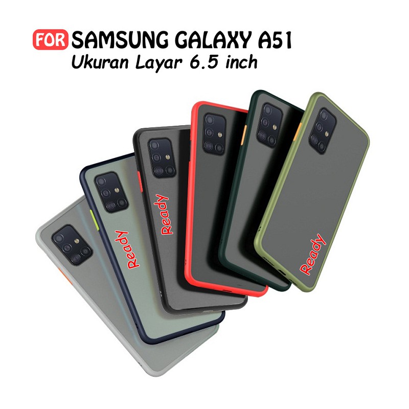 Case Samsung Galaxy A51 Silikon Soft Case Colored Frosted