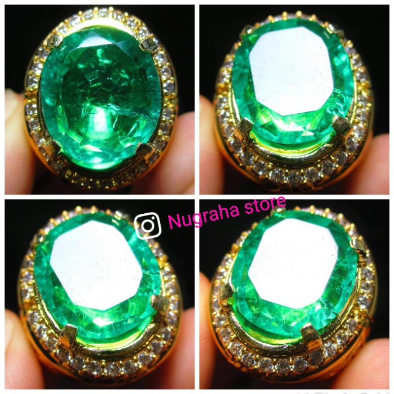 TERMURAH CHATAM ZAMRUD COLOMBIA ASLI CHATAM JUMBO