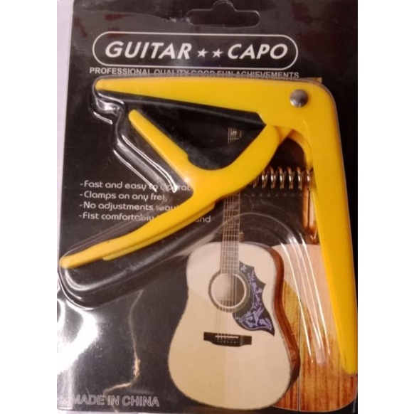 original pilter capo guitar akustik klasik elektrik