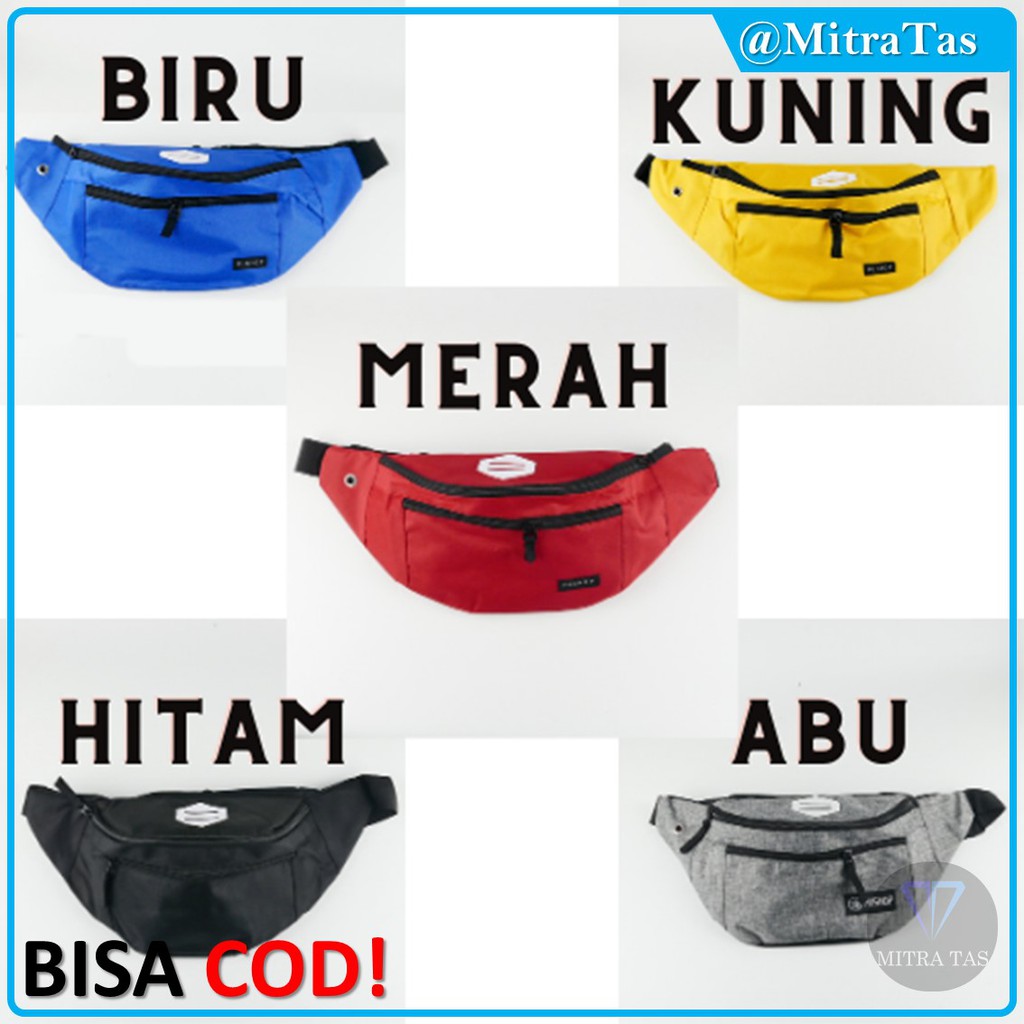 TERMURAH!!! Waist Bag Mitrax Model Korea Colorful! Bahan Canvas Terbaik!