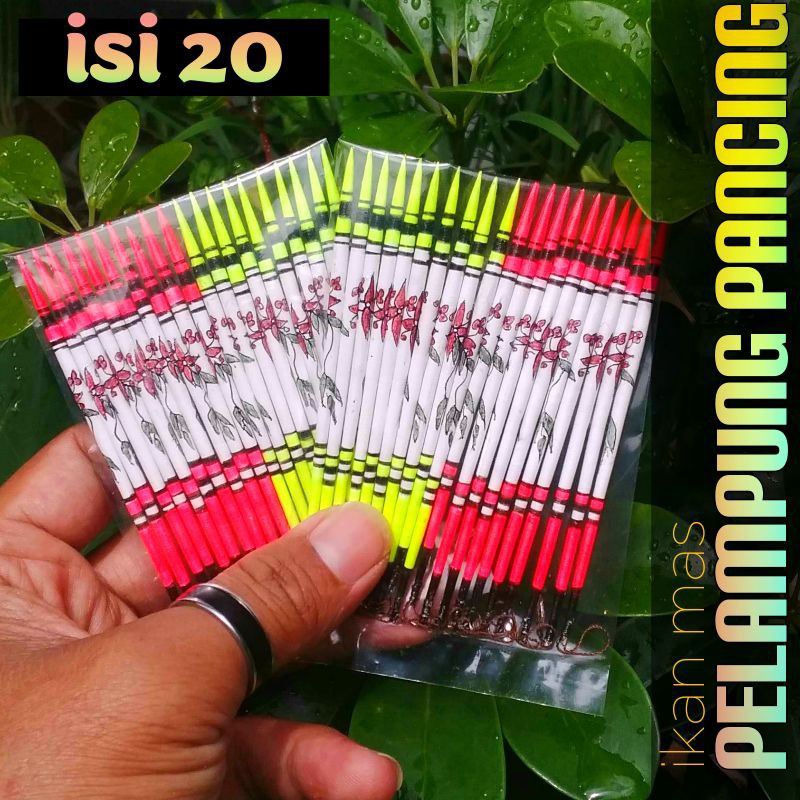 pelampung pancing ikan mas kumbul pancing motif batik isi 20 termurah.