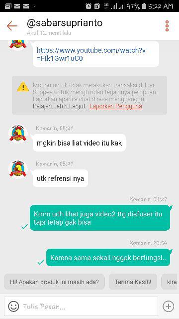 Air Mist Humidifier Aroma Terapi Diffuser Essential Oil Ultrasonic Led Air Diffuser 200ml