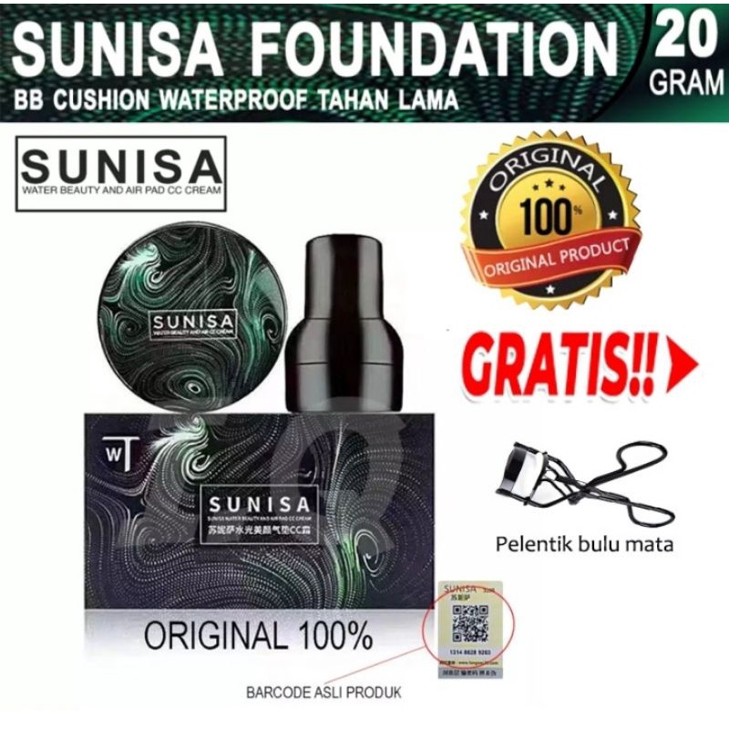 Bedak Korea Sunisa Mushroom Head Air Cushion BB Cream Moisturizing Foundation / BEDAK WAJAH SUNISA B