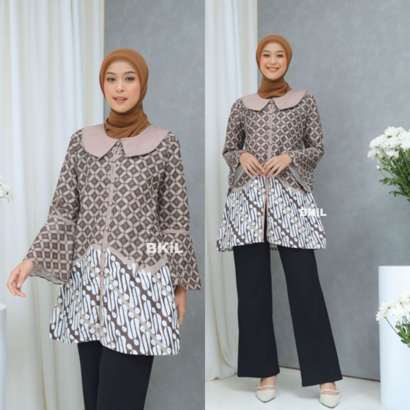 Tunik batik remaja-tunik batik kantor-tunik batik modern-tunik batik murah-tunik batik terbaru-baju 