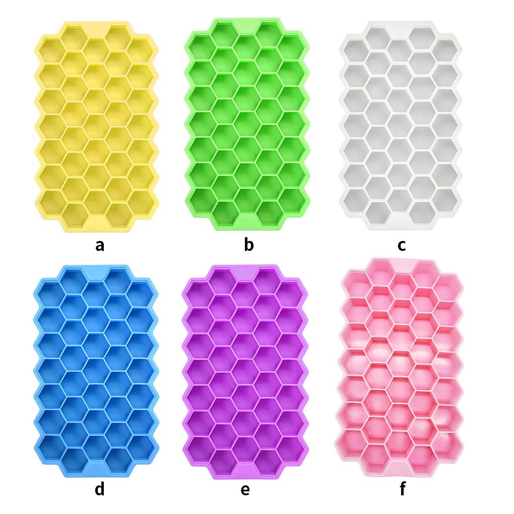 Alat Rumah Tangga Cetakan Es Sarang Lebah Silikon Food Grade Fleksibel Cetakan Es Untuk Vodka Cetakan Pembuat Es Nyaman