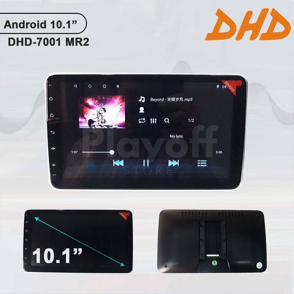 Head Unit Android 10 Inch Manual Rotary 180° Flexible Movement Wifi Bluetooth