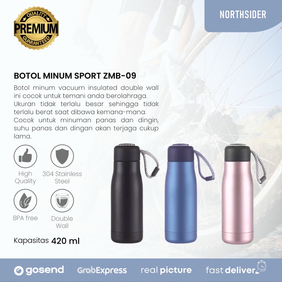 TUMBLER SPORT 420ML - ZBM09 | STAINLESS STEEL INSULATED BOTTLE