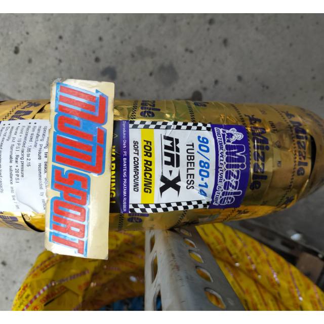 Ban Mizle MRX soft compound ukuran 90 80 14 . Mizzle ring 14 soft compound MRX