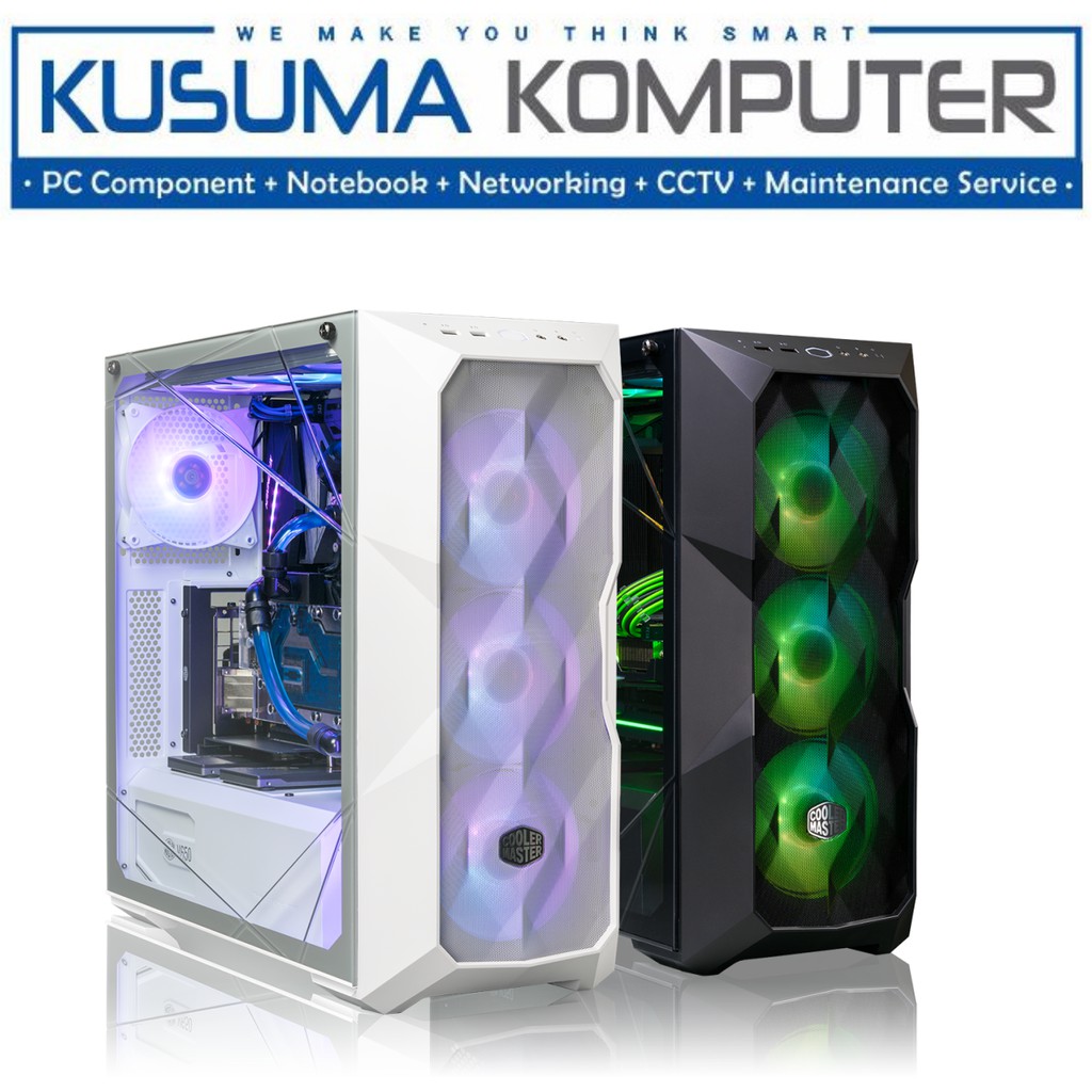 Cooler Master MasterBox TD500 Mesh Black + 3 Fan ARGB Casing PC