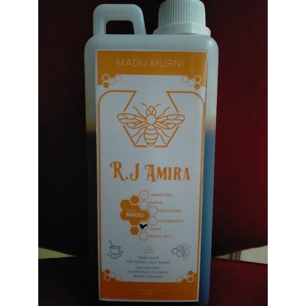 

madu hitam R.J Amira pahit pait murni original 100% 1kg
