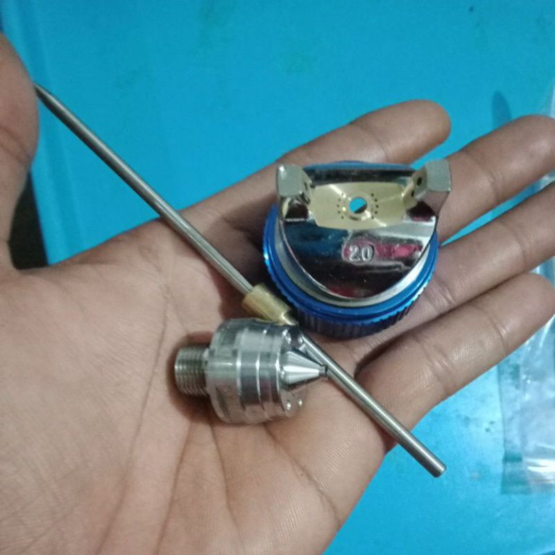 SET kepala spray HVLP.ukuran 1.4/1.7/2.0mm.