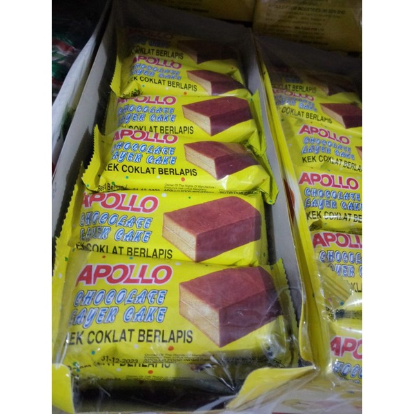 Apollo Chocolate Layer Cake Made in Malaysia I oleh-oleh khas Malaysia I bolu coklat enak