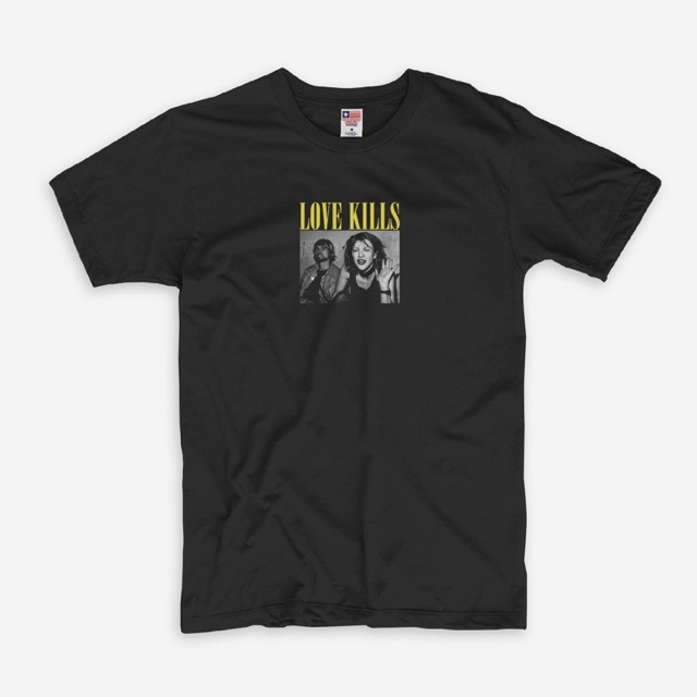 Kaos/T-Shirt KURT COBAIN & COURTNEY LOVE - LOVE KILLS A5