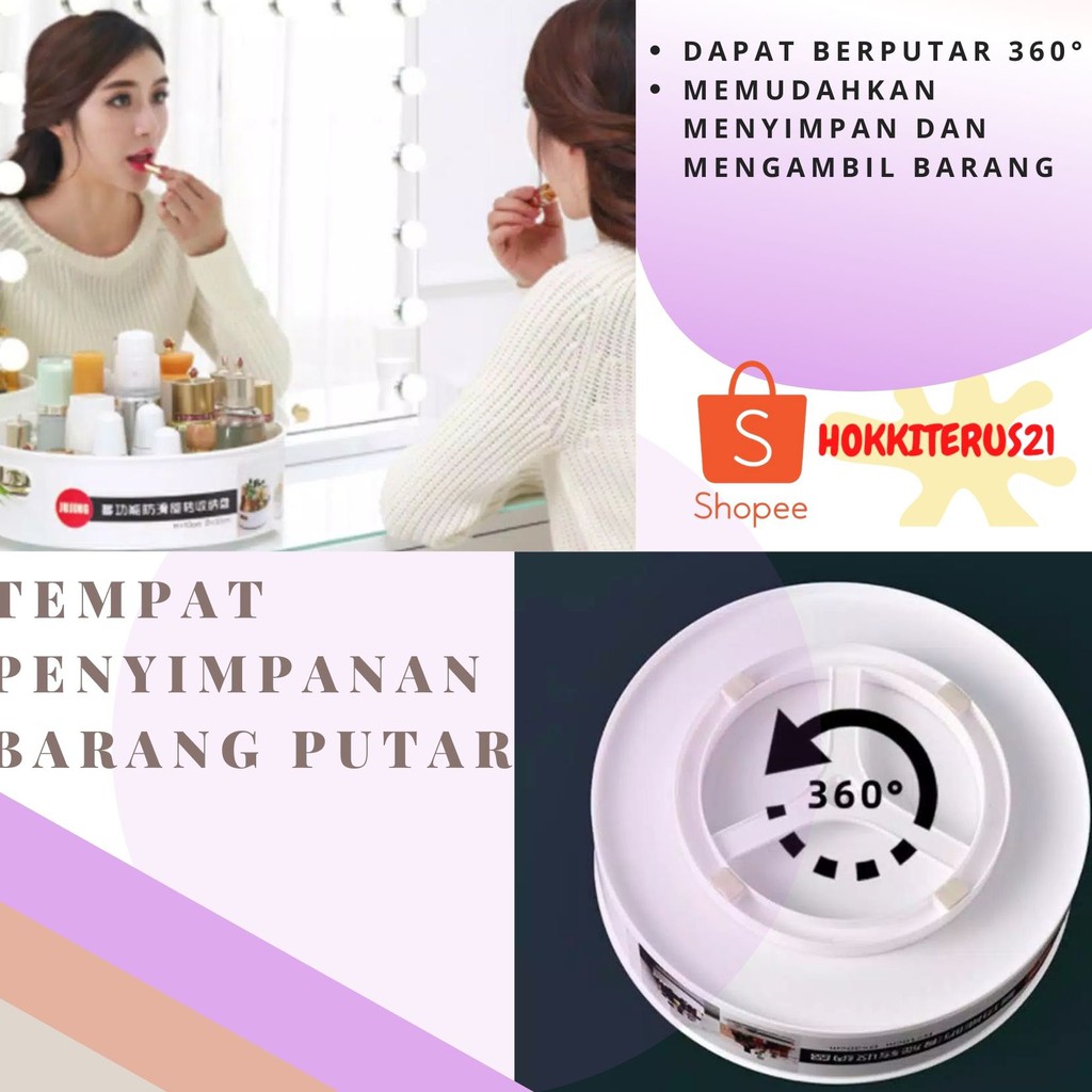 Tempat Penyimpanan Barang Kosmetik Peralatan Mandi