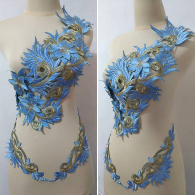Renda Bordir Motif Sahara Set Biru Muda Shopee Indonesia Renda Bordir Motif Sahara Set Biru Muda Shopee Indonesia