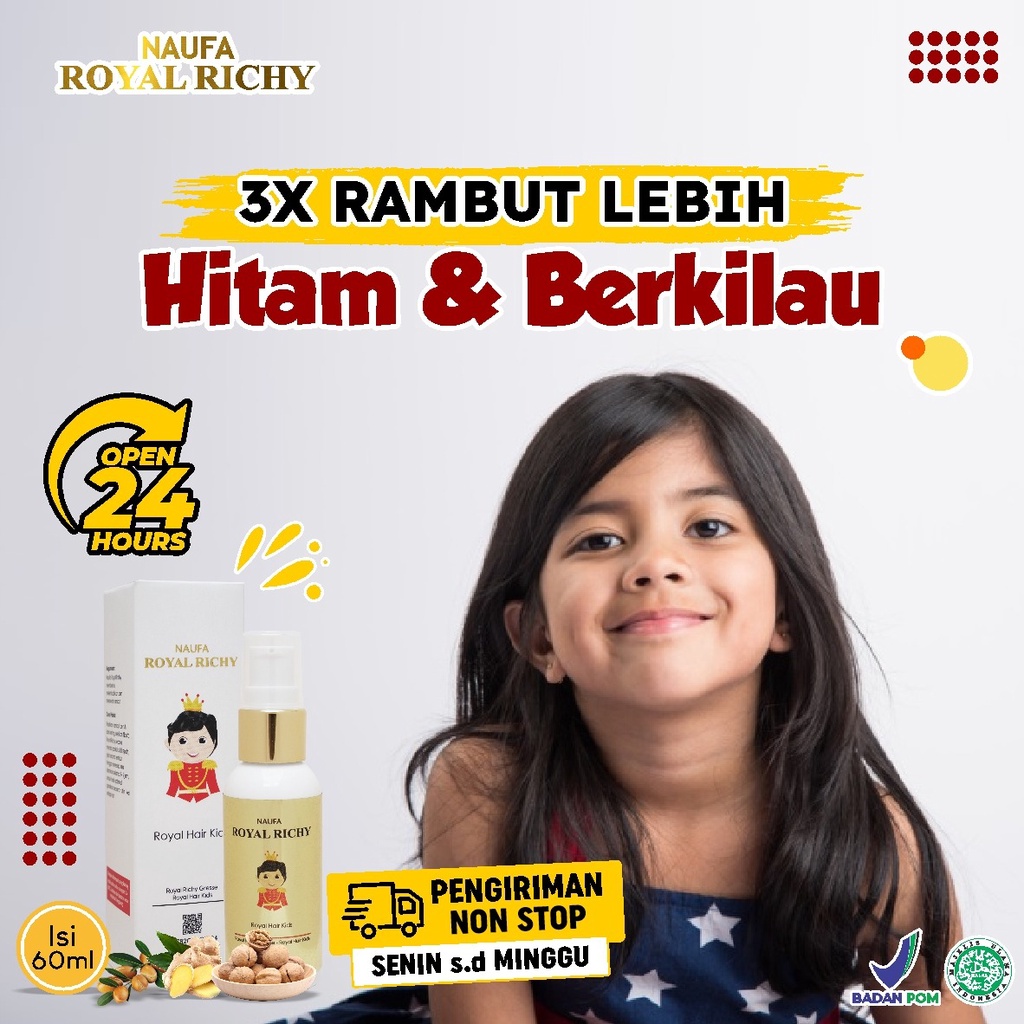 Naufa Royal Richy - Serum Multivitamin Penumbuh Penyubur Pelebat Rambut ...